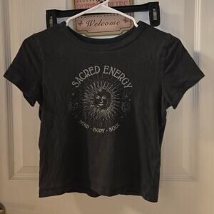Hollister sacred energy crop tee